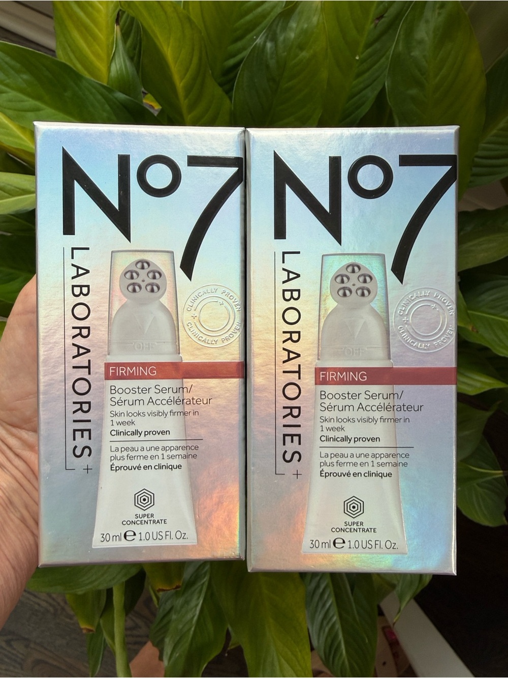 2 x No 7 Laboratories Firming Booster Serum Super Concentrate 1 fl oz  SEALED